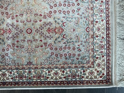 Small Bamboo Silk Rug , Blue Silk Rug , Small Carpet , Hereke Design Rug 1.6x2.2 - Picture 5 of 10