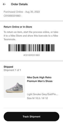 Nike Dunk High Premium Certified Fresh Grey Fog Size 10.5 - Picture 9 of 9