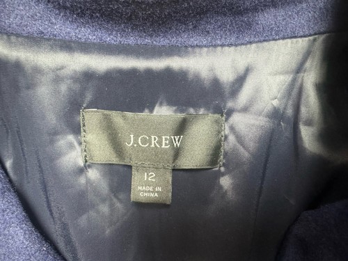 J. Chaqueta Blazer Crew Going Out en Mezcla de Lana Azul Marino Mujer Talla 12 - Imagen 3 de 9