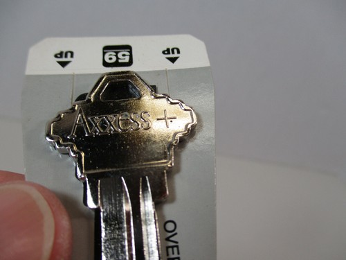 AXXESS # 59 Key Blank Uncut Keys Locksmith, Cassette F, Brand New Old Stock, EC - Picture 2 of 4