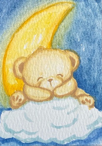 ACEO Original Mixed Media Painting Art