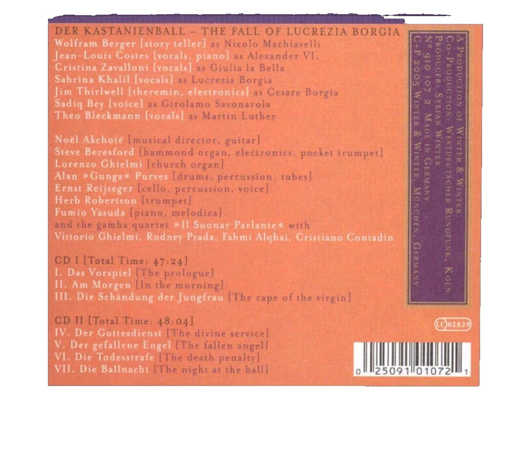 World Music CD de Música Winter & Winter