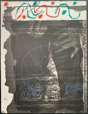 Antoni Clave ''TROBADORS'' 1970 Hand Signed artist proof E.A. (épreuve d'artis) 05
