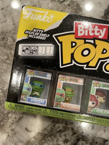 Funko Bitty POP Teenage Mutant Ninja Turtles 4 Pack With Mystery POP New - Picture 2 of 6