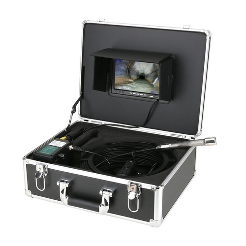 Sewer Drain Pipe Inspection Video Camera 7" LCD DVR Industrial Endoscope 16GB - Picture 6 of 13