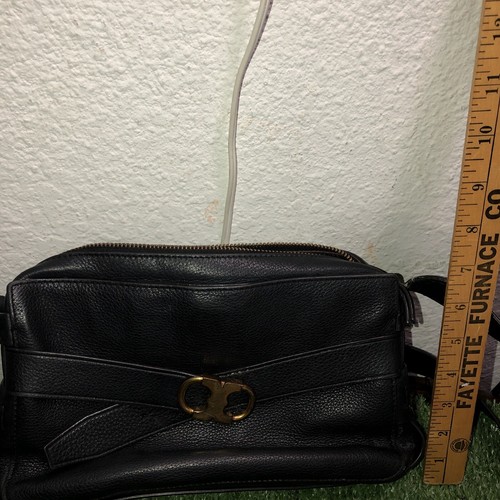 Tory Burch GEMINI Link Black Leather Crossbody Bag Gold Hardware - Picture 14 of 22