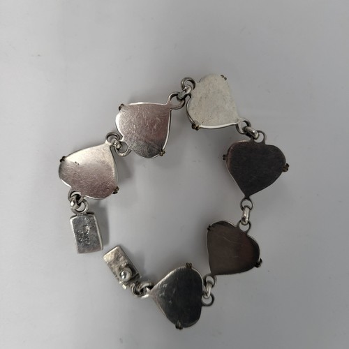 Pulsera Corazón México Plata 925 Latón Cuerda Amor Nudos Talla 7.5" San Valentín - Imagen 7 de 10