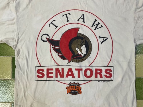 Vintage 1992 NHL Ottawa Senators Wales Conference T-Shirt Fits Large - Picture 2 of 8