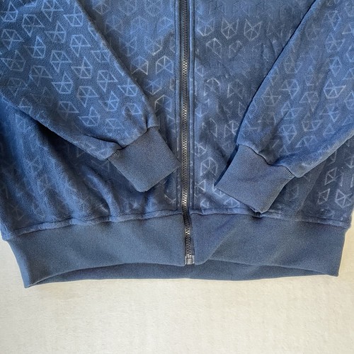 Raw Gear Full Zip Fleece Herren Small Jacke Geometrische Logos Blau - Bild 2 von 9