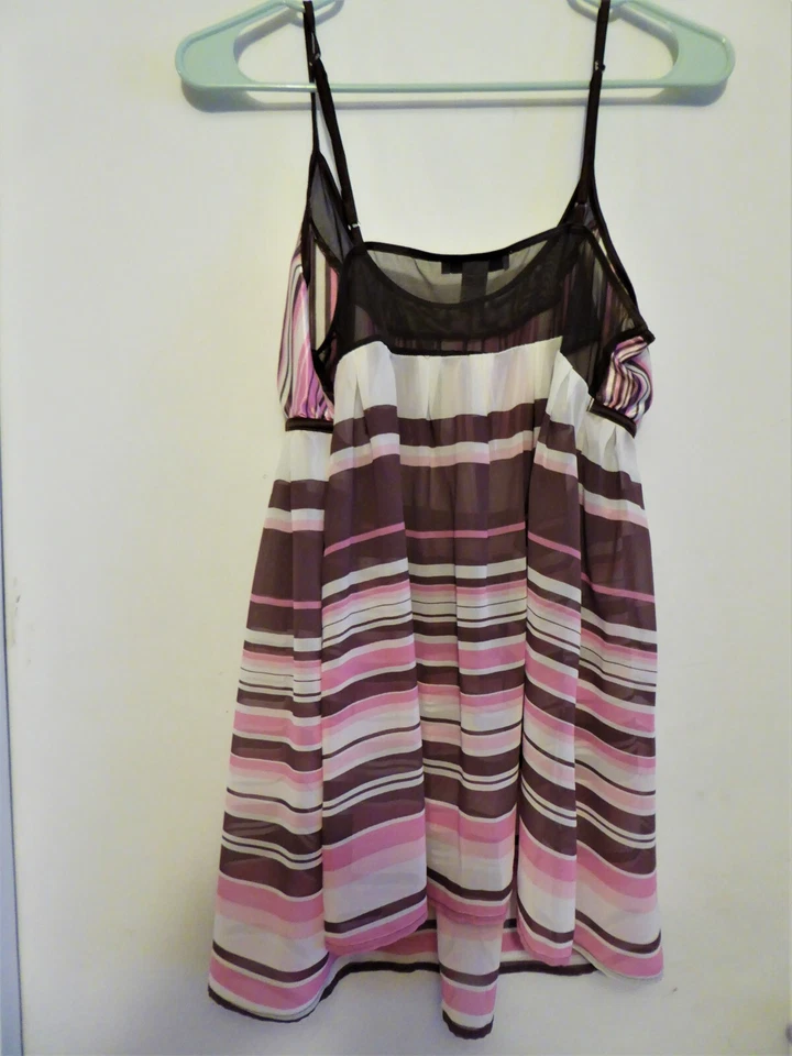 Alfani Intimates Top Camisola Rosa Marrón Poliéster Ropa de Salón Correas de Espagueti L Foto 2 de 4