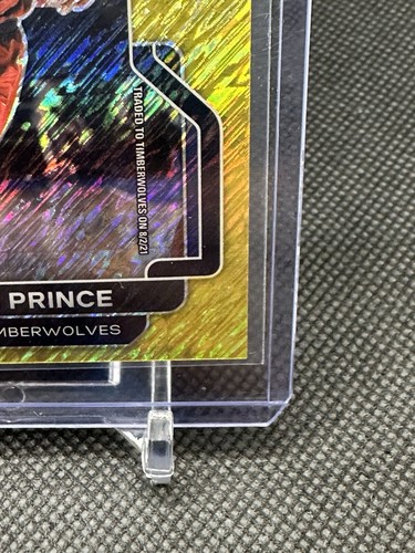 Sujetalibros Taurean Prince 2021 Panini Prizm #159 Gold Shimmer 10/10 - Imagen 4 de 10