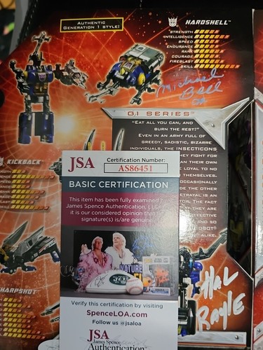 TRANSFORMERS INSECTICONS 25 YEARS. AUTOGRAPHED BY MICHAEL BELL AND HAL RAYLE - Picture 3 of 5