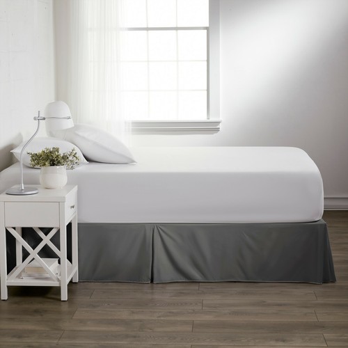 Premium Luxury Hotel Quality - Bed Skirt - Kaycie Gray Basics Collection - Picture 22 of 31