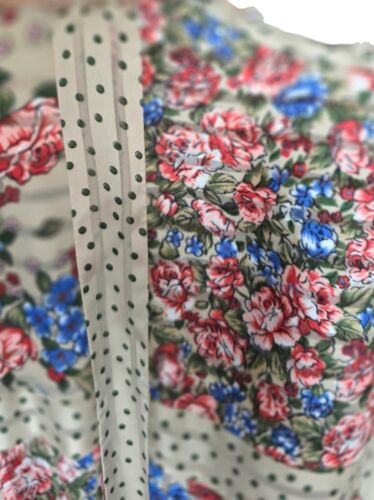 Vintage Diane Freis Georgette Dress with Sash Blouson Bodice - Picture 3 of 21