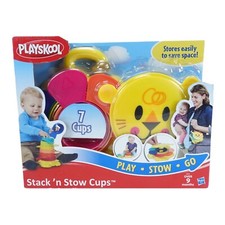 Playskool Stack 'n Stow Cups - 7 Cups Sensory Motor Skills Easy Storage NEW