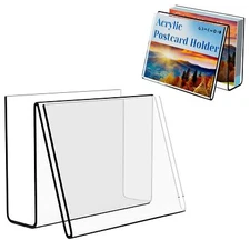 Boloyo Acrylic Vertical Postcard Display Holder,4 x 6 inch 1PC Clear Card Dis...