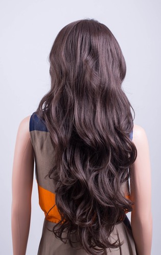 Damen Forever Young XXX lange Perücke gewellt frangellos braun schwarz blond rot UK Perücken - Bild 33 von 45