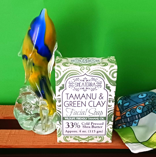 SHEA TERRA ORGANICS TAMANU-ÖL UND GRÜNE TONSEIFE * 4-UNZEN-STÜCK * BRANDNEU - Bild 11 von 12