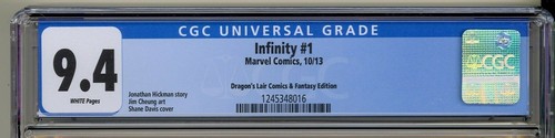 Infinity 1 CGC 9.4 Dragon's Lair Variante Avengers Thanos 1. VOLLSTÄNDIGE schwarze Bestellung - Bild 2 von 6