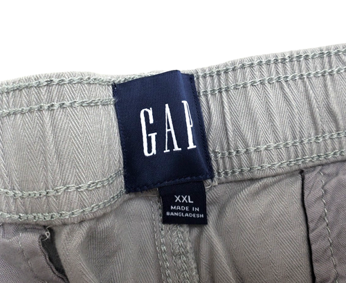 Gap Men's XXL Gray 7" Inseam Elasticized Waistband Stretch Twill Pull On Short - Picture 5 of 5