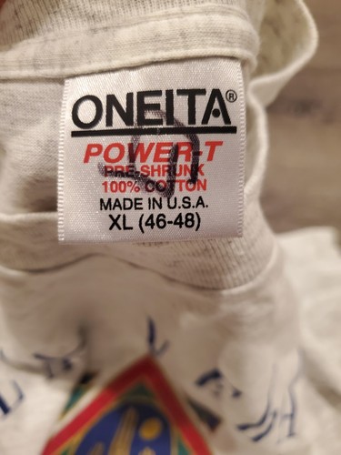 Vintage Oneita Power-T Single Stitch Las Vegas Nevada T-Shirt Mens XL 1992 - Picture 8 of 12