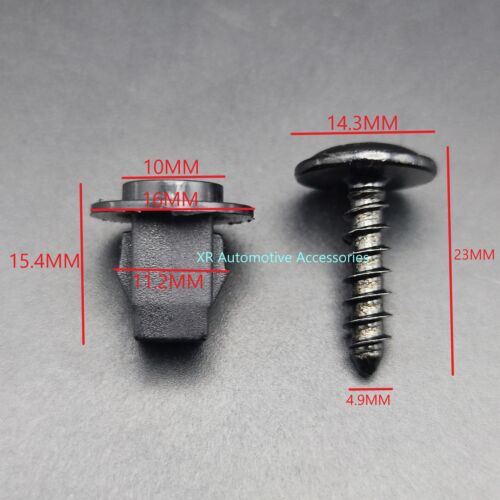 5 Set For Nissan Car Wheel Arch Inner Fender Screw Grommet Nut Clips 76881JG00A - Picture 2 of 4