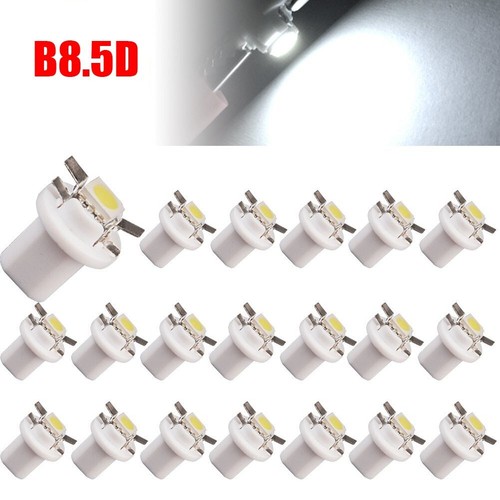 50pcs White  Guage B8.5D 5050 1SMD Led Dashboard  Cluster Instrument Panel Bulbs - Foto 2 di 9