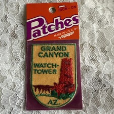 Vintage Grand Canyon Watch Tower Arizona New Embroidered Patch