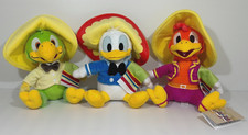 Disney Store The Three Caballeros Donald Duck Jose Carioca Panchito Plush New