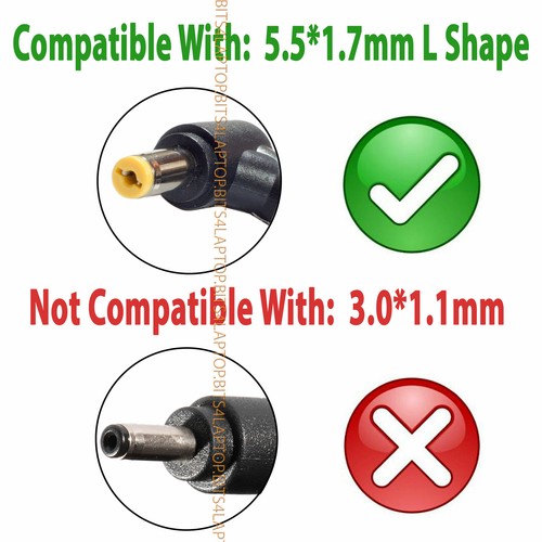 Cargador adaptador de CA para fuente de alimentación de fuente de alimentación para computadora portátil Acer Aspire 3 A315-31 - Imagen 3 de 7