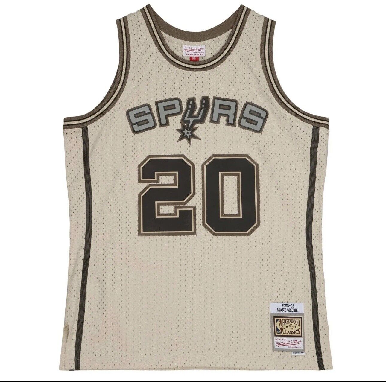 Mitchell & Ness Hardwood Classics Spurs Manu Ginobili Size 60