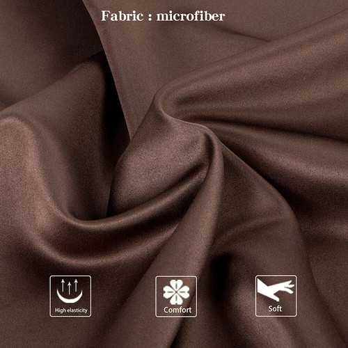 2 PCS Silky Satin Pillowcase Standard Queen King Size with Hidden Zipper Closure - Picture 13 of 59