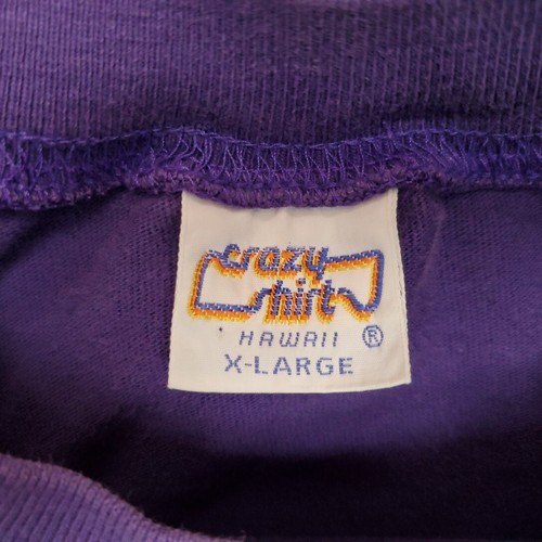 Vintage Crazy Shirts Shirt Mens XL Purple B Kliban Cat Head Pocket TEE - Picture 6 of 10