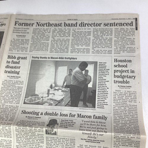 Macon Georgia Telegraph Newspaper Sept 11, 2002 9/11 Year Later Local RAFB JCP - Picture 6 of 17