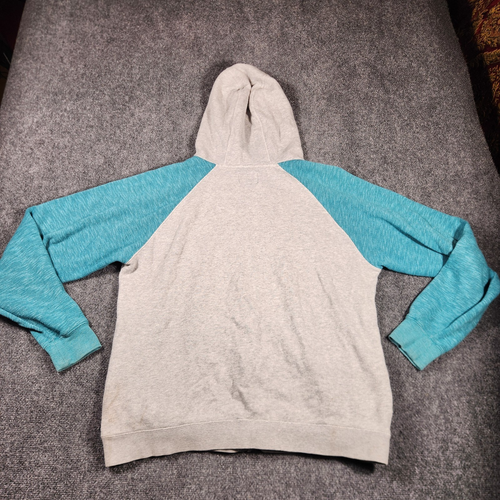 Neff Hoodie Mens Size Large Long Sleeve Full Zip Gray Hooded Skater Drawstring - Picture 3 of 13