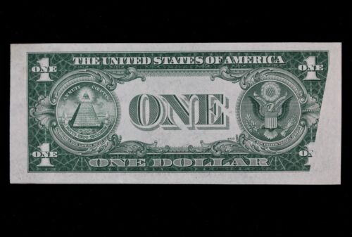 FANCY# OBSTRUCTION ERROR $1 1935D CU Silver Certificate J10002222F series D Wide - Picture 3 of 4