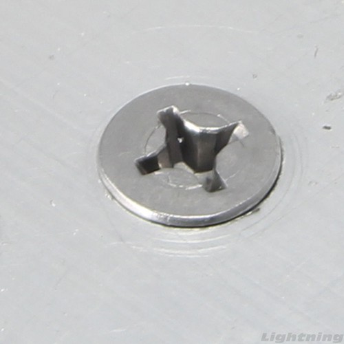 #8 x Tornillos autoperforantes de 1/2" Cabeza plana Hoja de metal Acero inoxidable Qty 1000 - Imagen 2 de 4