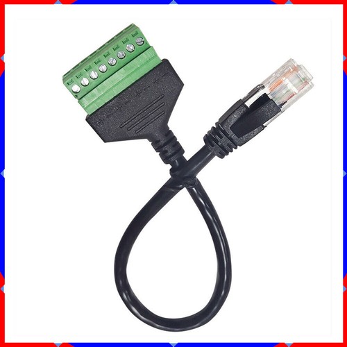 Terminal cable RJ45 no-solder with screw holes Conversion 8-core extension cable - Picture 10 of 18