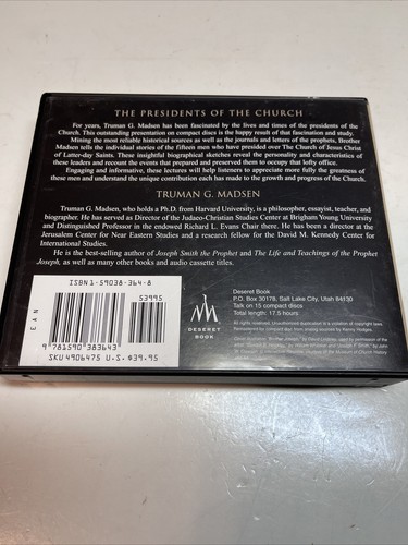 PRESIDENTS OF CHURCH: INSIGHTS INTO THEIR LIVES AND By Truman G. Madsen - Picture 10 of 10