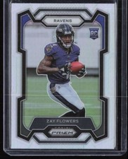 2023 Panini Prizm Rookie Silver Zay Flowers Rookie Baltimore Ravens #307