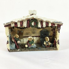 Boyds Bears Bearstone Elfbeary Workshop w/ Figures Complete Christmas
