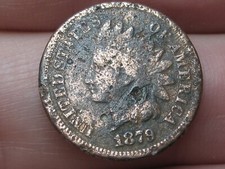 1879 Indian Head Cent Penny, Good/VG Details