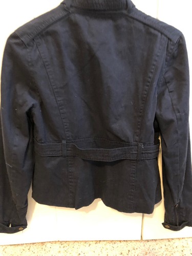 Twenty One Dark Blue With Plaid Lining Jacket Junior's M - Picture 3 of 5