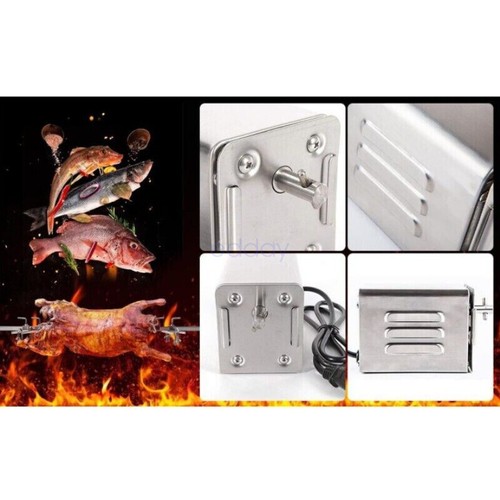 Electric BBQ Rotisserie Motor Spit Stainless Steel BBQ Campfire Motor AU Plug - Picture 5 of 11