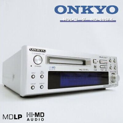 ONKYO MD 105FX INTEC205 Mini Disc Recorder Silver High Speed ONKYO MD 105FX INTEC205 Mini Disc Recorder Silver High Speed