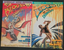 BLOOD OF THE INNOCENT #1 & 2 (1985) WARP GRAPHICS COMICS DRACULA JACK THE RIPPER