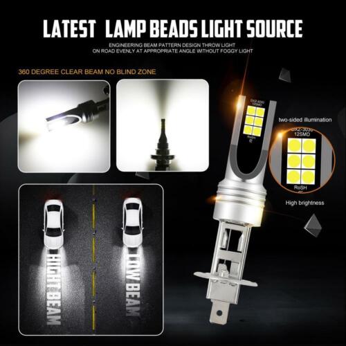 H1 LED Headlight High Beam or Low Beam Bulbs Conversion Kit Super Bright 6000K - Bild 2 von 12