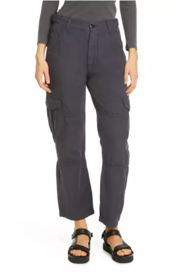 NWT NSF Mercy Black High Rise Cargo Pants 25