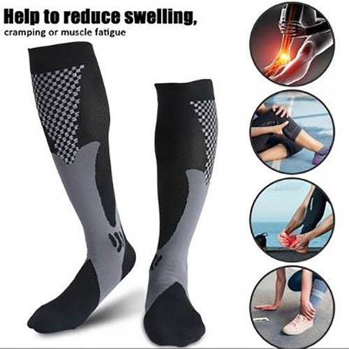 20-30 mmhg Compression Socks Men's and Women's Outdoor Sports Elastic Leg Socks - Picture 1 of 20