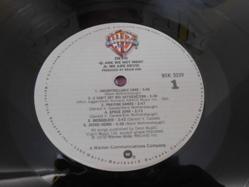 Devo Are We Not Men? We Are Devo 1978 Columbia House Promo LP BSK 3239 - Picture 10 of 14